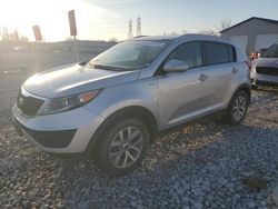 Salvage cars for sale at Barberton, OH auction: 2015 KIA Sportage LX