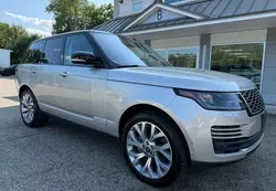 Salvage cars for sale at North Billerica, MA auction: 2018 Land Rover Range Rover Supercharged