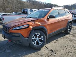 Jeep salvage cars for sale: 2015 Jeep Cherokee Trailhawk