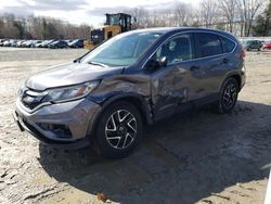 Salvage cars for sale at North Billerica, MA auction: 2016 Honda CR-V SE