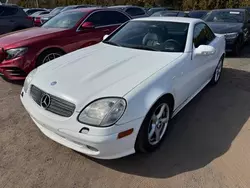 Salvage cars for sale at East Granby, CT auction: 2001 Mercedes-Benz SLK 320