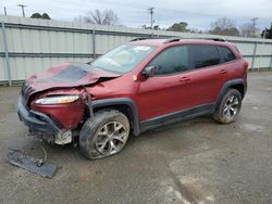 Salvage cars for sale at Shreveport, LA auction: 2015 Jeep Cherokee Trailhawk