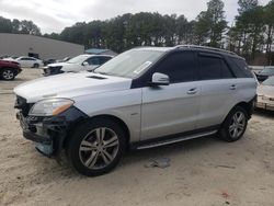 Mercedes-Benz salvage cars for sale: 2012 Mercedes-Benz ML 350 4matic