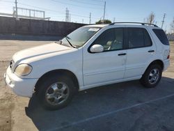 Salvage cars for sale at Wilmington, CA auction: 2003 Mercedes-Benz ML 320