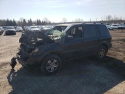 Salvage cars for sale at Angola, NY auction: 2005 Honda Pilot EXL