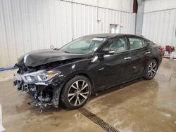 Salvage cars for sale at Franklin, WI auction: 2016 Nissan Maxima 3.5S