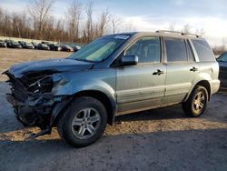 Salvage cars for sale at Leroy, NY auction: 2005 Honda Pilot EX