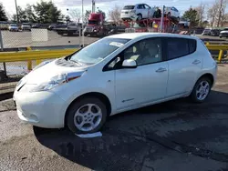 Salvage cars for sale at Denver, CO auction: 2012 Nissan Leaf SV