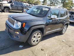 Salvage cars for sale at Denver, CO auction: 2017 Jeep Renegade Limited