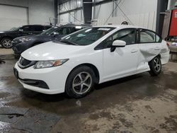 Salvage cars for sale at Ham Lake, MN auction: 2015 Honda Civic SE