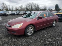 Honda salvage cars for sale: 2006 Honda Accord EX