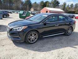 Salvage cars for sale at Mendon, MA auction: 2015 Hyundai Sonata Sport