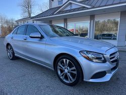 Salvage cars for sale at North Billerica, MA auction: 2015 Mercedes-Benz C 300 4matic