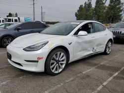 Salvage cars for sale from Copart Rancho Cucamonga, CA: 2017 Tesla Model 3