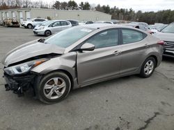 Salvage cars for sale at Exeter, RI auction: 2014 Hyundai Elantra SE