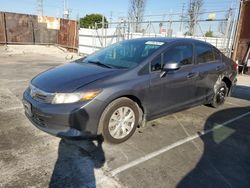 Salvage cars for sale at Wilmington, CA auction: 2012 Honda Civic LX