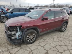 Salvage cars for sale at Indianapolis, IN auction: 2019 Jeep Cherokee Latitude Plus