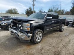 Salvage cars for sale at Midway, FL auction: 2014 Chevrolet Silverado K1500 LTZ