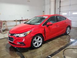 Chevrolet Vehiculos salvage en venta: 2017 Chevrolet Cruze Premier