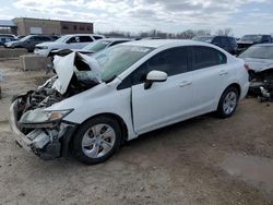 Salvage cars for sale at Kansas City, KS auction: 2015 Honda Civic LX