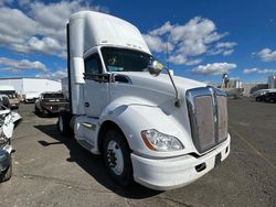 Salvage trucks for sale at Pasco, WA auction: 2014 Kenworth Construction T680