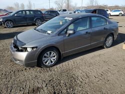 Salvage cars for sale at Montreal Est, QC auction: 2009 Honda Civic DX