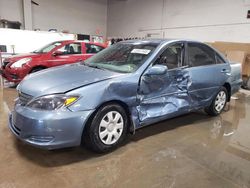 Salvage cars for sale at Elgin, IL auction: 2002 Toyota Camry LE