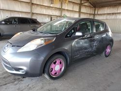 Carros salvage sin ofertas aún a la venta en subasta: 2015 Nissan Leaf S