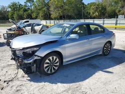 Salvage cars for sale at Fort Pierce, FL auction: 2017 Honda Accord Touring Hybrid