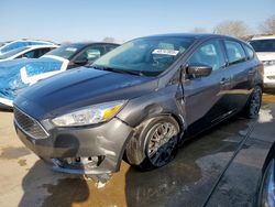 Salvage cars for sale at Grand Prairie, TX auction: 2018 Ford Focus SE