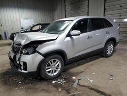 Salvage cars for sale at Franklin, WI auction: 2015 KIA Sorento LX