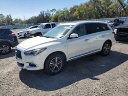 Salvage cars for sale at Riverview, FL auction: 2017 Infiniti QX60