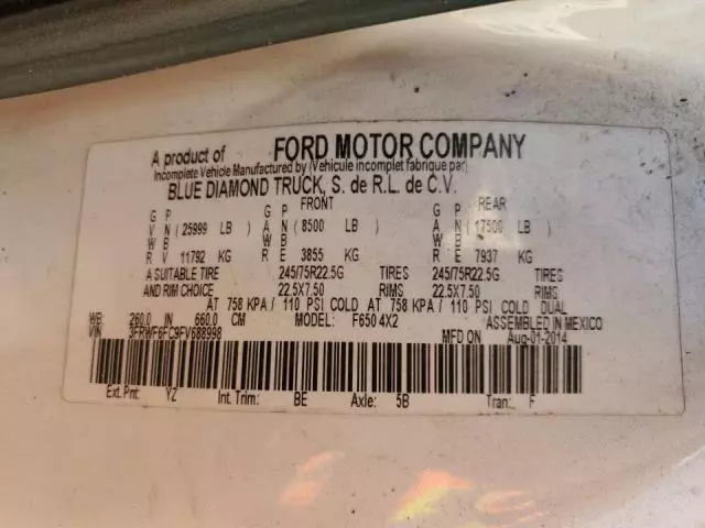 2015 Ford F650 Super Duty Rollback TOW Truck