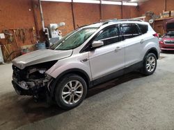 Salvage cars for sale at Ebensburg, PA auction: 2018 Ford Escape SE