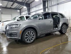 Salvage cars for sale at Ham Lake, MN auction: 2017 Audi Q7 Premium Plus