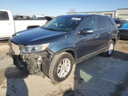 Salvage cars for sale at Kansas City, KS auction: 2014 KIA Sorento LX