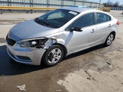 KIA salvage cars for sale: 2015 KIA Forte LX