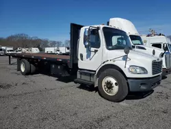 Salvage trucks for sale at Assonet, MA auction: 2013 Freightliner Business Class M2 Flat BED Truck