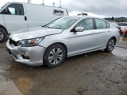 Salvage cars for sale at San Martin, CA auction: 2014 Honda Accord LX