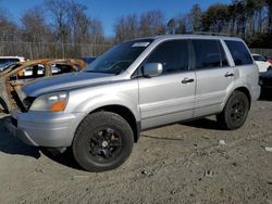 Salvage cars for sale at Waldorf, MD auction: 2005 Honda Pilot EXL