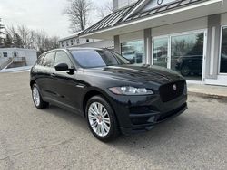 Salvage cars for sale at North Billerica, MA auction: 2017 Jaguar F-PACE Premium