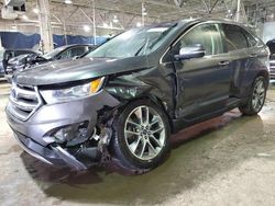 Salvage cars for sale at Woodhaven, MI auction: 2016 Ford Edge Titanium