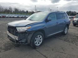 Toyota Highlander Base salvage cars for sale: 2012 Toyota Highlander Base