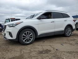 Salvage cars for sale at Woodhaven, MI auction: 2017 Hyundai Santa FE SE