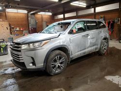 Salvage cars for sale at Ebensburg, PA auction: 2019 Toyota Highlander LE