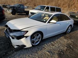 Salvage cars for sale at Marlboro, NY auction: 2015 Audi A6 Premium Plus