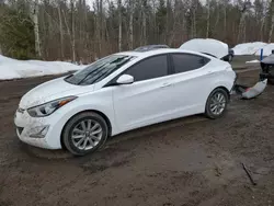 Salvage cars for sale at Cookstown, ON auction: 2016 Hyundai Elantra SE