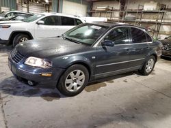 Salvage cars for sale at Eldridge, IA auction: 2003 Volkswagen Passat GLX