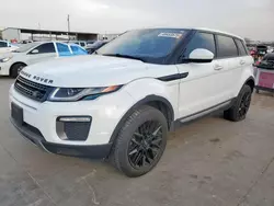 Salvage cars for sale at Grand Prairie, TX auction: 2017 Land Rover Range Rover Evoque HSE