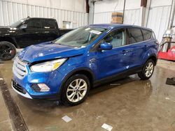 Salvage cars for sale at Franklin, WI auction: 2017 Ford Escape SE